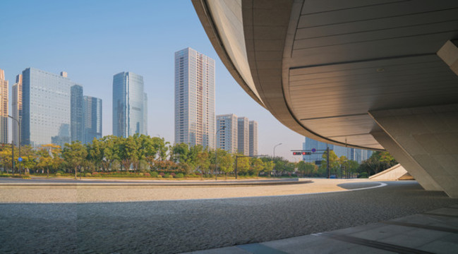 浙江杭州城市建筑和市民廣場