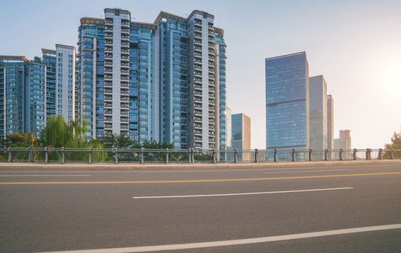 浙江杭州城市建筑和道路交通