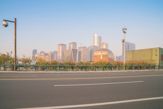浙江杭州城市建筑和道路交通