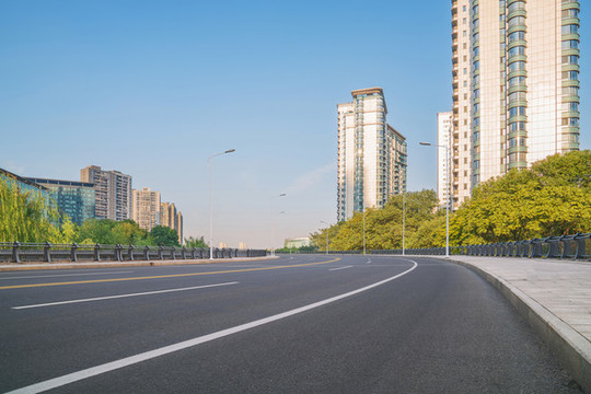 浙江杭州城市建筑和道路交通