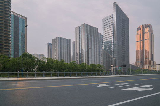 浙江杭州城市建筑和道路交通