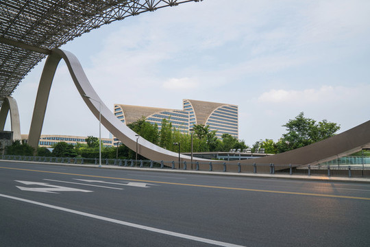 浙江杭州城市建筑和道路交通