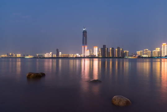 武漢綠地中心夜景