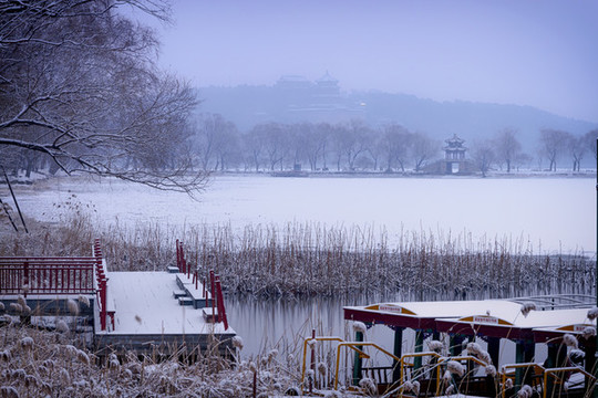 西堤雪景