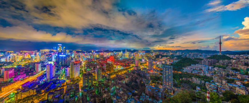 貴陽晝夜一角