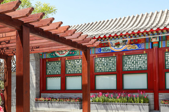 老北京四合院建筑庭院