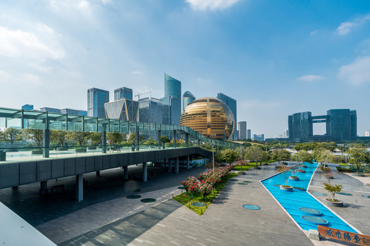 杭州現(xiàn)代建筑背景