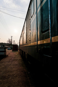 鐵路火車列車內(nèi)燃機車