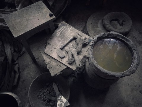 滎經(jīng)砂鍋燒制手工制作