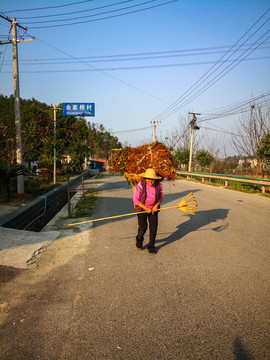 背著柴火的農(nóng)民