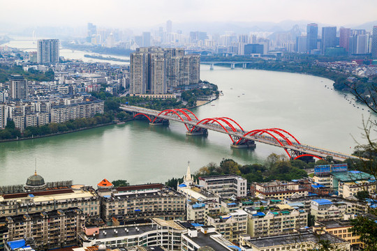 柳州市區(qū)全景