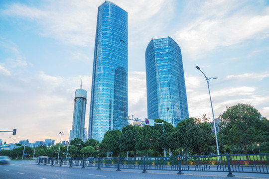 江西南昌市城市風光和建筑橋梁