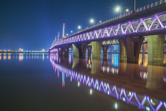 江西南昌市城市風(fēng)光和建筑橋梁