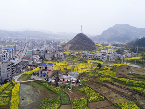 航拍水坪鄉(xiāng)鎮(zhèn)