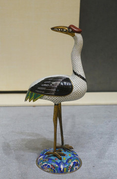 清代景泰藍(lán)仙鶴