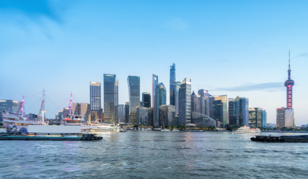 上海金融中心現(xiàn)代建筑全景