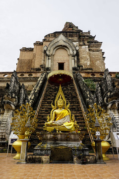 泰國清邁柴迪隆寺佛像