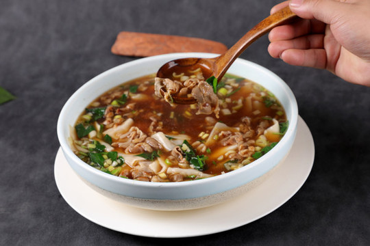 生汆羊肉楸片湯