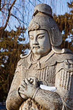 明十三陵石像生武將