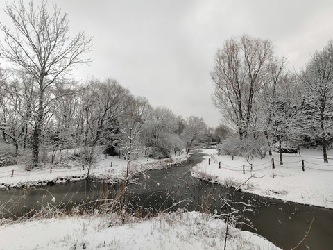 北京奧林匹克森林公園雪景