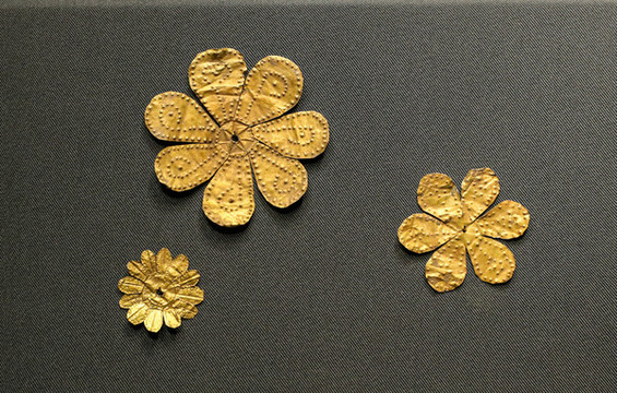 東漢金花飾件