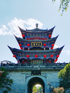 云南大理古城五華樓