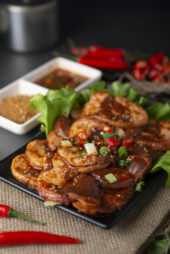 酸菜煎肉羊腰子