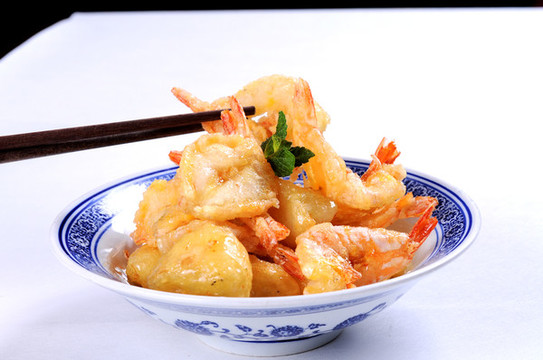 梨球酥皮蝦