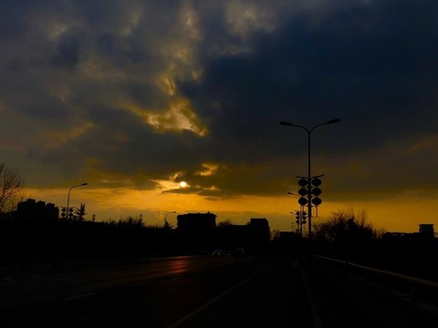 落日余暉