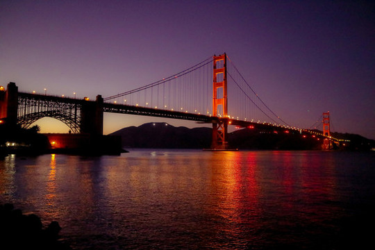 舊金山金門大橋夜景