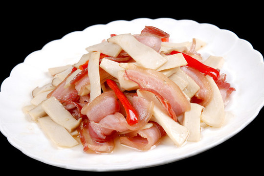 杏鮑菇炒肉