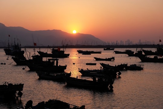 連島夕陽