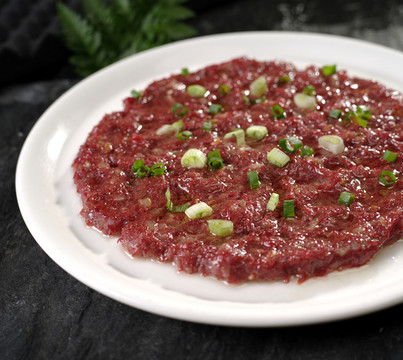 陳皮蔥菜蒸牛肉餅
