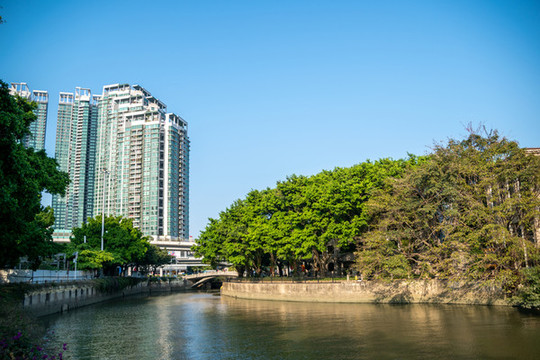 沙面島河畔