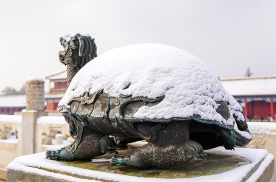 北京雪中故宮