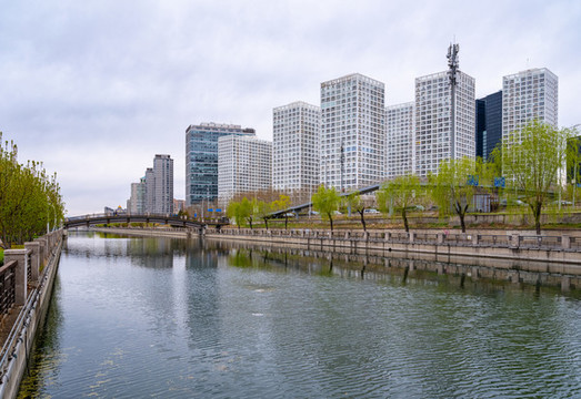 北京通惠河畔北京建外SOHO