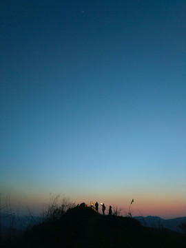 夕陽漸變背景