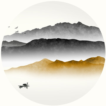 水墨抽象畫