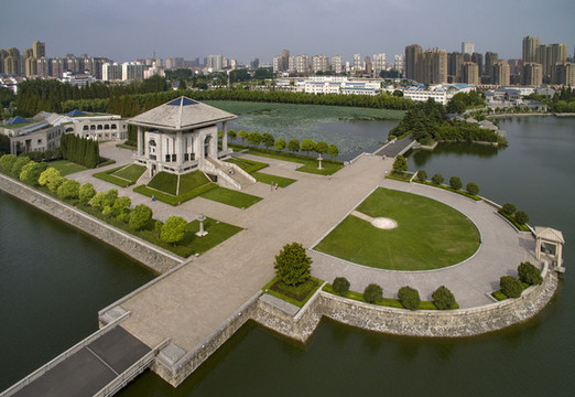 江蘇省淮安市紀(jì)念館航拍