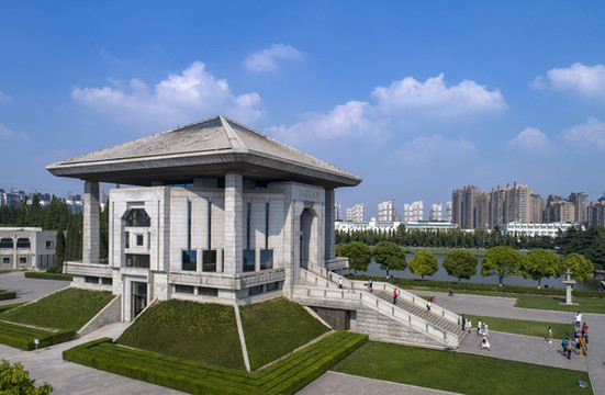 江蘇省淮安市紀(jì)念館航拍