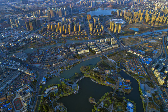江蘇省淮安市運(yùn)河之都城市風(fēng)光