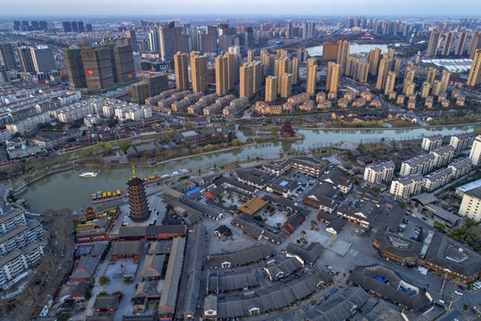 江蘇省淮安市運河之都城市風(fēng)光