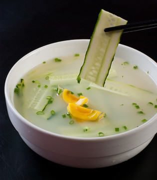 黃瓜皮蛋湯