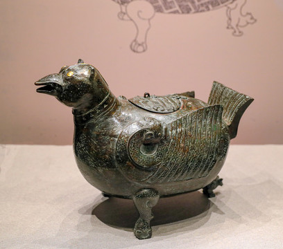 戰(zhàn)國至西漢錯(cuò)金鳥尊
