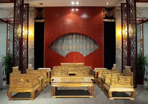 金絲楠山水沙發(fā)