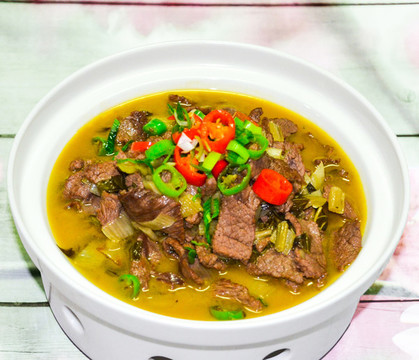 咸菜炒牛肉