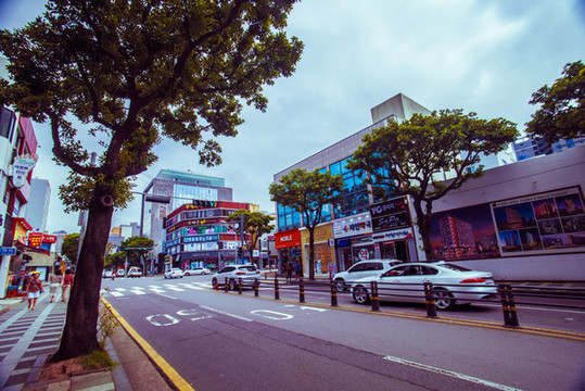 韓國濟州島城市街景
