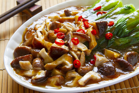 香菇扒油菜