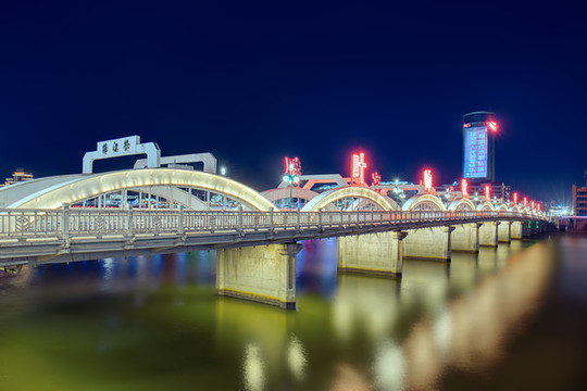 梅州梅江橋夜景