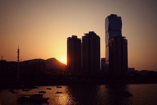 連云港夕陽風光